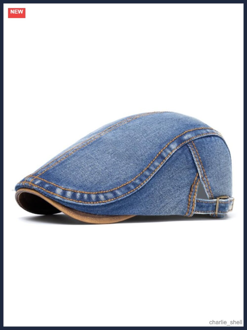 Mens Newsboy Cap 100% Cotton Adjustable Foldable Ivy Hat